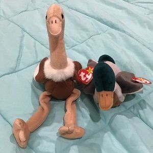 2pack bird beanie babies